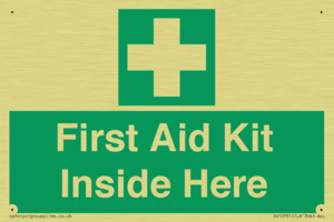First Aid Kit Inside Here